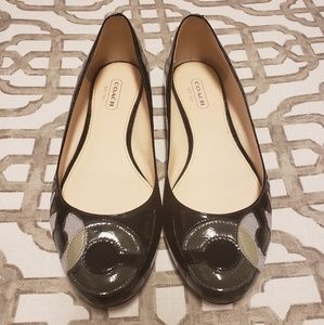 Coach Patent Leather Flats